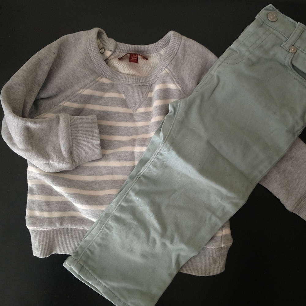 7 For All Mankind Size 18 Months Sweatshirt Set